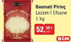 LEZZET-İ EFSANE BASMATİ PİRİNÇ 1 KG LEZZET-İ EFSANE BASMATİ PİRİNÇ 1 KG